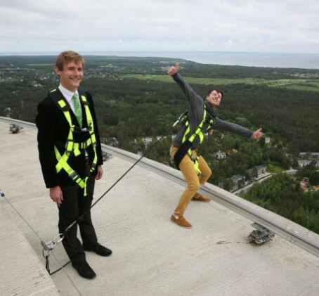 Upea reunallakävely Tallinnan TV-tornissa kahdelle