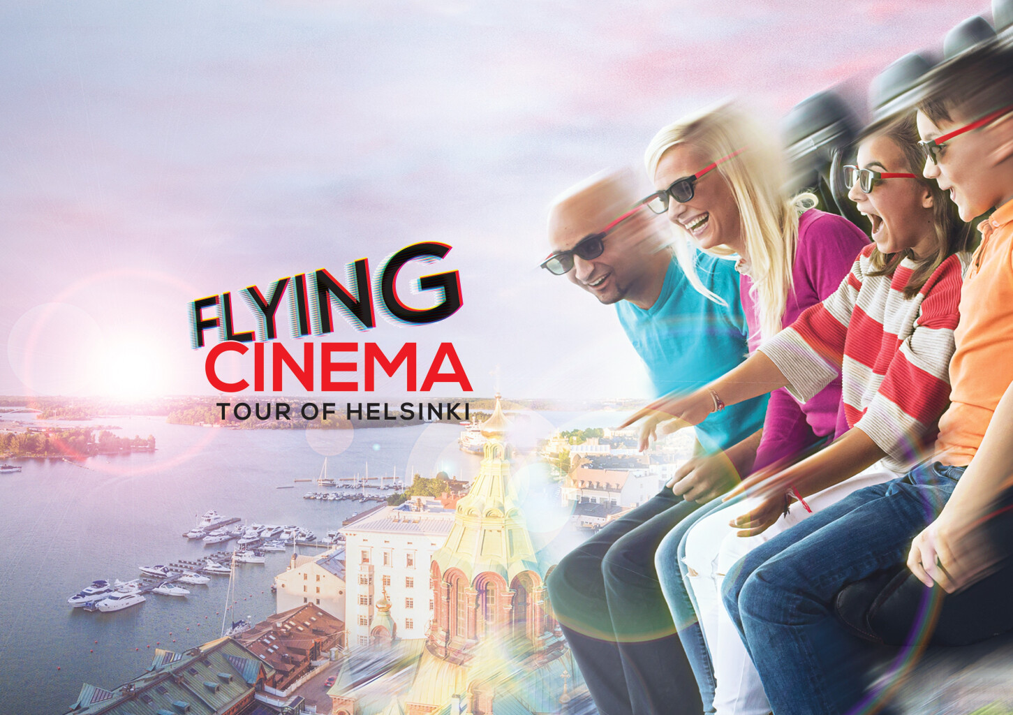 Flying cinema - Virtuaalielokuvaelämys Helsingissä