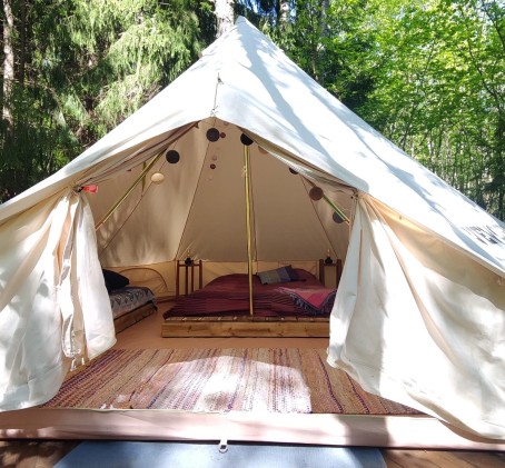 Yöpyminen Glamping teltassa 2:lle | Korppoo